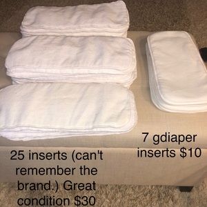 Cloth diaper inserts.